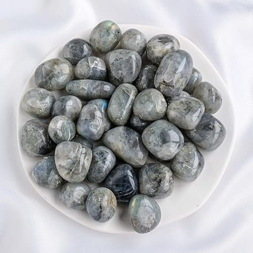 Pierre brute naturelle grise de 200 g - Grandes particules polies - Pierre brute naturelle colorée - Pierre d'expansion d'aromathérapie - Décoration pour aquarium - 2 à 3 cm