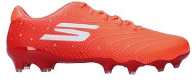 Skechers Kinder SKX 01 Gold Juniors Fußballschuhe für festen Boden, korallenrot, 43 EU