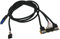 Panel frontal USB 3.0 + USB 3.0 + placa de E/S de puerto de alta definición + cable de video interno para juegos de computadora, joystick