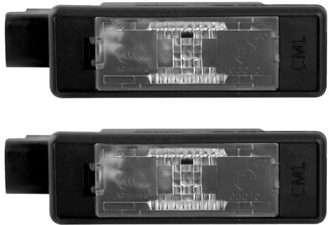 WEGOLD 6340F0 Number Plate Lamps, 3200K License Plate Light Replacement for Peugeot 207 CC 208 2008 308 3008 508 5008 Citroen C3 C4 C5, Replace 6340G3 9682403680 9661480980