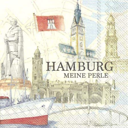 20 IHR Servietten Hamburg meine Perle