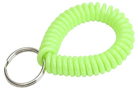 Lucky Line Handgelenk Coil Schlüsselanhänger 123 neon green