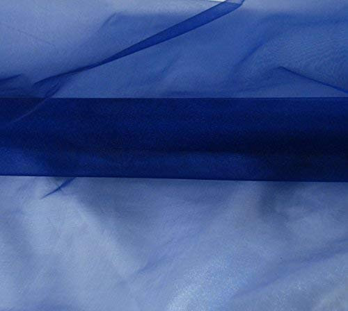 Snow Organza 70 cm x 10 m dunkelblau - Dekostoff Dekostoffe Deko