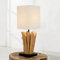 cagü Design Unikat Tischlampe PENANG Weiß aus Treibholz handgefertigt 45cm Höhe