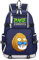 WANHONGYUE Plants vs. Zombies Game Backpack Student Schoolbag Laptop Book Bag Casual Dayback Blue-6