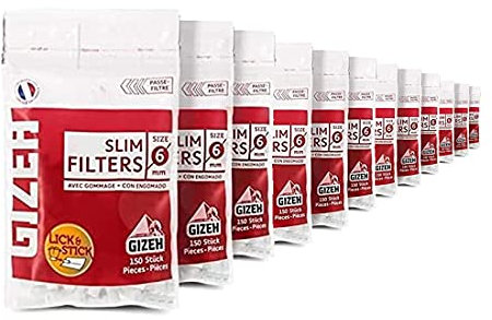 Gizeh Packung mit 24 Slim Zigarettenfiltertüten