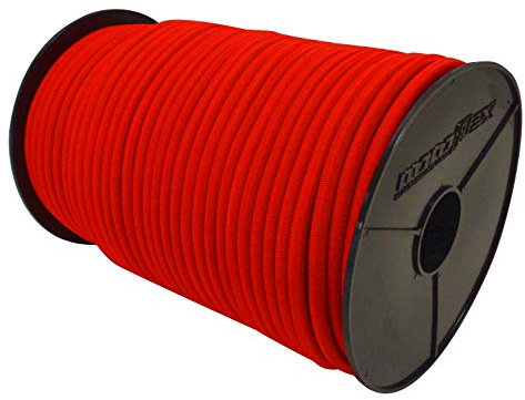 25m Expanderseil 8mm Gummiseil in Rot Gummikordel Expanderseil 10m - 100m für Plane LKW Netze Zelte Abdeckungen