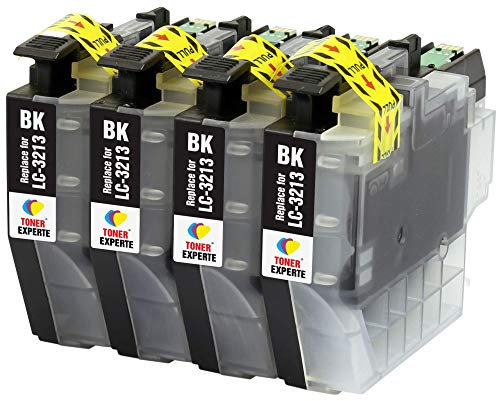 TONER EXPERTE LC3213 LC3213BK 4 Schwarz Druckerpatronen kompatibel für DCP-J572DW DCP-J772DW DCP-J774DW MFC-J491DW MFC-J497DW MFC-J890DW MFC-J895DW | hohe Kapazität
