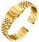 BINLUN Bracelets de Montres en Acier Inoxydable 18mm 20mm 22mm 24mm 26mm Bracelet Montre Metal Remplacement pour Homme et Femme avec 14 Couleurs - Or, Argent, Noir, Or Rose, Deux Tons