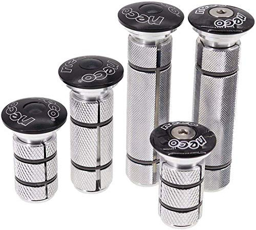 Neco Headset Expander Top Cap Star Nut Plug Bolt Stem Expanding Nut Bolt Carbon Fiber Cap Cover Long Large Size (Extra Large Alu Cap 1-1/8)