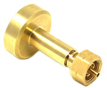 Dish Adaptateur de réservoir pour Le Remplissage de Bouteilles de gaz avec Filetage W21.8 x 1/14 LH (par ex. Bouteilles de gaz françaises), y Compris l'embout intermédiaire no. 4