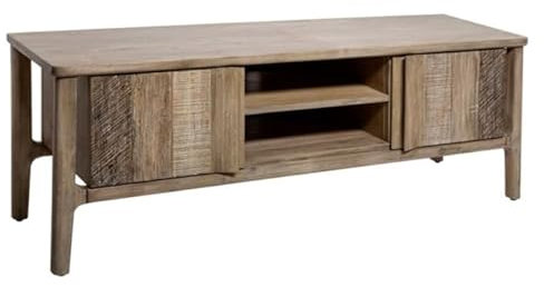 Paris Prix Atmosphera Créateur d'intérieur - Meuble TV 2 Portes en Bois Banila 150cm Naturel