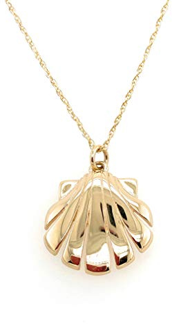 Camino Pendentif Collier Coquille Saint-Jacques en Or