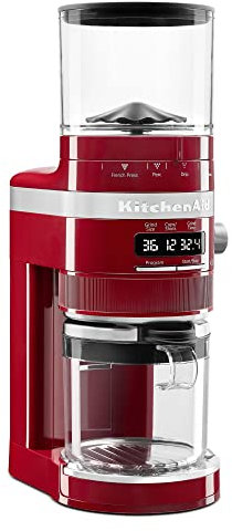 KitchenAid KCG8433ER molinillo de café Burr, 10 oz, rojo imperio