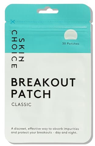 Skin Choice Invisibili Patch Brufoli - Ultra-Sottile Idrocolloide Pimple Patches, Cerotti Brufoli Viso, Anti Acne, Impermeabili e Traspiranti - 30Pcs