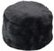 ihreesy Damen Kunstpelz Fellmütze, Faux Fuchs Pelz Hut Damen Wintermütze Einfarbig Vlies Pelzmütze Warm Weich Beanie Mütze Schickes Winter Outdoor Warmer Ski Mütze,Schwarz