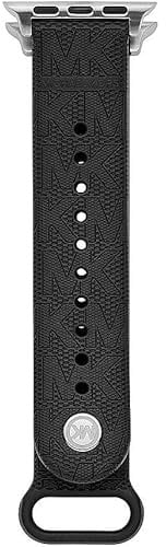 Michael Kors Damenuhr-Gummiband für Apple Watch, Schwarz (Gummi) 38mm/40mm