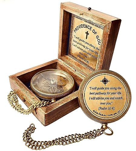 Religiöse Geschenke – Voraussetzung des Gottes Kompass – christliche Geschenke für Männer, katholische Geschenke, Abschlussgeschenke, inspirierende Geschenke für Frau Weihnachten