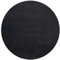 Mia´s Teppiche Luna kuschelig Warmer Fellteppich, weich und elegant, waschbar und Fußbodenheizung geeignet, Öko-Tex Zertifiziert, Schwarz, 200 cm Rund