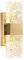 KRIPINC Kristall Wandleuchte, Wasser Ripple LED Wandleuchte, Wandlampe Gold, Up and Down Leuchten Innen, Spiegelleuchte Bad, Kristall Lampe für Wohnzimmer Schlafzimmer Nachttisch (Warmes Licht)
