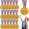 Gewinner Medaillen Gold,24 Medaillen Kindergeburtstag Kunststoff,Medaille Gold für Kinder,Siegermedaille,Goldmedaillen für Kinder,Winner Gewinner Medaille,Super Medallien für Wettbewerb Auszeichnungen