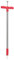 vidaXL Unkrautstecher, Unkraut Entferner mit 3 Stahlkrallen, Löwenzahnstecher Anti-Rutsch Griff, Ausstecher Distelstecher, Rot Grau 93,5cm Pulverbeschichteter Stahl