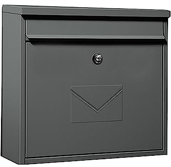 BriefkäSten, Wandbriefkasten, Standbriefkasten, Briefkasten Wasserdicht, AbschließBarer Briefkasten, Diebstahlsicherer Briefkasten für NachtschlüSsel, Kaution, Geld, Bargeld ( Color : Dark gray )
