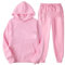 LIAOPUFUS Homme Survêtements Populaire Streetwear Sweat à Capuche et Pantalon Ensemble de Sport Automne Musique Costumes Unisex (010 rose a, M)
