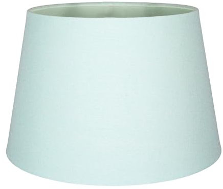 Classic and Traditional 10 Inch Duck Egg Linen Fabric Drum Table or Pendant Lamp Shade 60w Maximum | Inner Cotton Lining by Happy Homewares