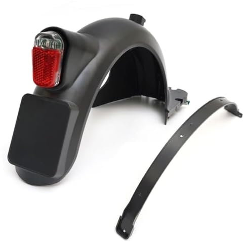 JOYSOG Elektroroller Ersatz Kotflügel/Rücklicht für Ninebot MAX G30/G30D Roller Zubehör (Schwarz, Kotflügel + Rücklicht)
