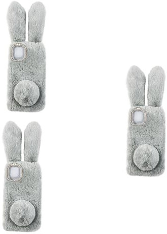 Gatuida 3pcs Rabbit Ear Phone Cover for Pro Fluffy Tpu Case Compatible Cartoon Phone Shell Scratch Shockproof