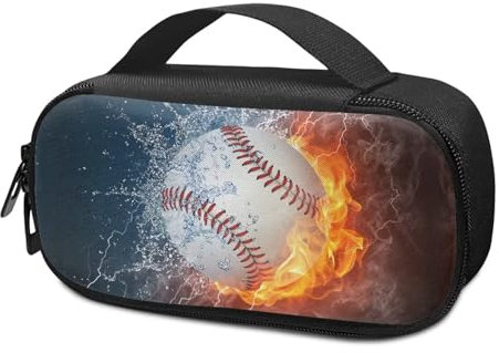 Pzuqiu Wasserfeuer, Baseball, Insulinkühlung, Reiseetui, tragbar, für Diabetiker, Organizer, Kühltasche für Insulin-Stift, Glukose-Messgerät und andere Diabetikerbedarf