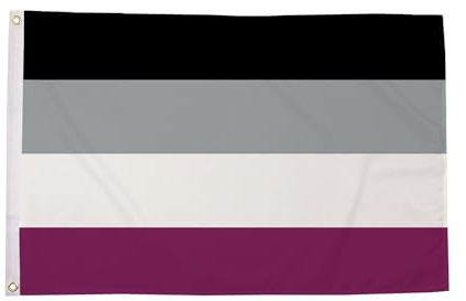 Asexuelle kleine Flagge, 90 x 60 cm