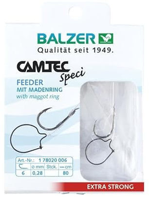Balzer Camtec Speci Haken mit Madenring #8 0,26mm