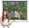 Mosquitera Ventanas​Magnetica, 115x115cmCierre Magnético Automático Fácil Acceso para Niños y Mascotas, para Sala de Estar Balcón ，Negra