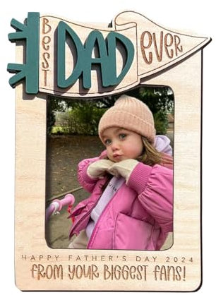 kingsea Auto Bilderrahmen Visier Clip, Personalisierter Auto-Bilderrahmen-Visier-Clip, Geschenke für Vater, Mutter, Großeltern, Geeignet für Fotoformat 4 x 6 cm
