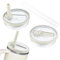 Stanley Cup Couvercle - Lot de 2 couvercles pour gobelets Stanley - anti-fuite et anti-poussière - avec 2 pailles - compatibles 40 oz (beige)