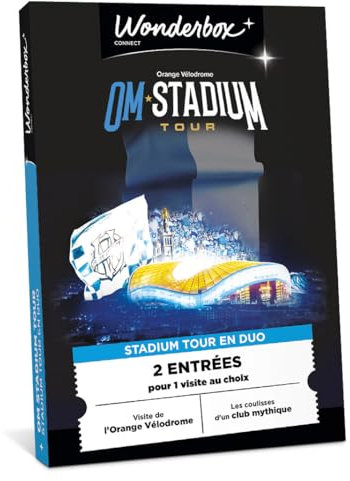 Olympique De Marseille - Stadium Tour en Duo - Coffret Cadeau - Ticketbox - Idée Cadeau Divertissement