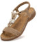 Littleplum Sandales Femmes Mode Sandales de Plage Chaussures de Marche, Beige, 41 EU