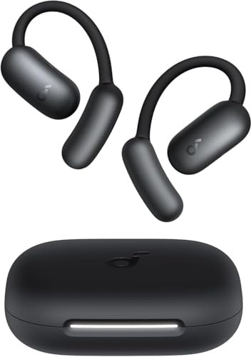soundcore AeroFit 2 von Anker, Open-Ear Kopfhörer, anpassbare Ohrbügel, Fester Halt, tiefer Bass, Hi-Res Wireless Audio, 42h Spielzeit, Bluetooth 5.4, kabelloses Laden, IP55(Generalüberholt)