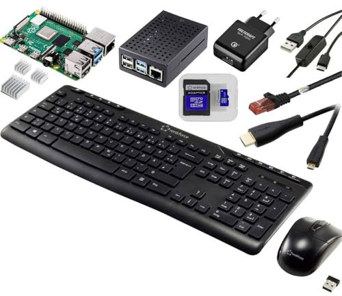 TRU COMPONENTS Raspberry Pi® 5 B 2GB 2.4GHz Pro Set Includes Power Supply + Case + Heatsink + HDMI™ Cable