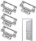 Flush Hinges,2 Pairs (4 Unit) Flush Hinge,50 mm (2 inch) Hinges for Cupboard Doors Cabinets Dresser Wardrobes,Cabinet Cupboard Hinges