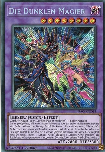 RA04-DE054 - Die Dunklen Magier - Secret Rare - Deutsch - 1. Auflage - Quarter Century Stampede - Mit MZTCG Versandschutz Yugioh