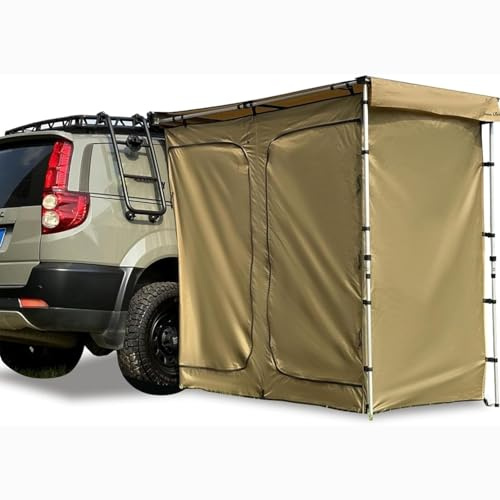 Tragbare Auto-Markise Duschraum mit Dach, Sichtschutz für Outdoor-Camping, Umkleide- und Badezimmerzelt für SUV, LKW