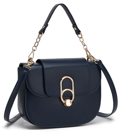 Miss Lulu Borsa a Tracolla Donna in Pelle PU, Elegante e Media | Design strutturato e idrorepellente, chiusura magnetica, tracolla regolabile e manici per l’uso quotidiano