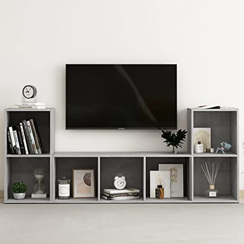 HEFZGDB 5-TLG. Garten-Essgruppe mit Kissen Braun Poly Rattan, Outdoor Esstisch und Stühle Set aus robustem Kunststoff, quadratischer Tisch und 4 Bequeme Stühle, UV-beständig