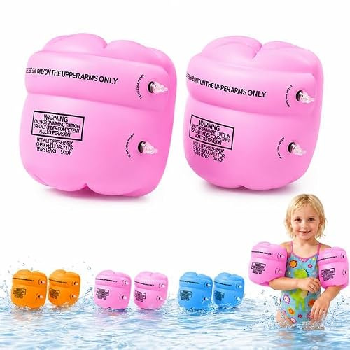 Manguitos Piscina Niños 1-6 Años, Flotadores Inflables Brazos para Aprender a Nadar, Ajuste Cómodo para Piscina Playa Vacaciones, Load Capacity: 5–30 kg