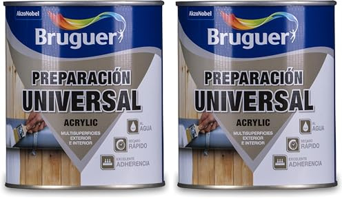 Bruguer Preparación Universal Acrylic Blanco 750 ml (Paquete de 2)
