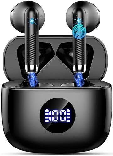 Cuffie Bluetooth Auricolari Bluetooth 5.4, HiFi Stereo