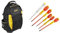 Stanley 1-95-611 - Mochila FatMax + 0-65-443 - Juego 6 Piezas Aislados Plana/Pozidrivee